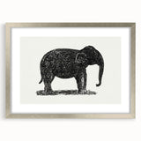 Minimalist Modern Elephant Art: Contemporary Wall Decor by Leo Gestel