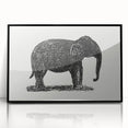 Minimalist Modern Elephant Art: Contemporary Wall Decor by Leo Gestel