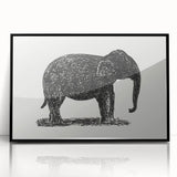 Minimalist Modern Elephant Art: Contemporary Wall Decor by Leo Gestel