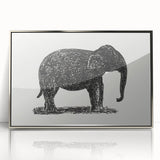 Minimalist Modern Elephant Art: Contemporary Wall Decor by Leo Gestel