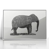 Minimalist Modern Elephant Art: Contemporary Wall Decor by Leo Gestel