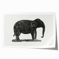 Minimalist Modern Elephant Art: Contemporary Wall Decor by Leo Gestel
