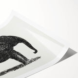 Minimalist Modern Elephant Art: Contemporary Wall Decor by Leo Gestel