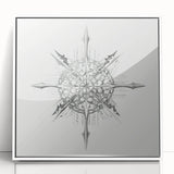 Modern Wall Art – Intricate Vintage Marine Life Illustration