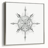 Modern Wall Art – Intricate Vintage Marine Life Illustration