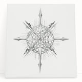 Modern Wall Art – Intricate Vintage Marine Life Illustration