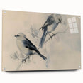 Colorful acrylic glass wall art design showcasing various animals in a side view, elegantly mounted with pins for display, perfect for enhancing any modern decor.