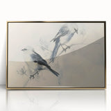 Framed acrylic wall art featuring an elegant gold design depicting animals, showcasing intricate details and vibrant colors against a sleek background, perfect for home decor.
