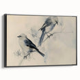 Framed canvas artwork showcasing a black side view of stylized animal designs, perfect for modern decor. Ideal for enhancing interior spaces with unique artistic flair.