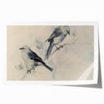Rolled canvas print showcasing vibrant animal illustrations, featuring intricate details and bold colors, securely packaged in a protective cardboard tube for easy shipping.