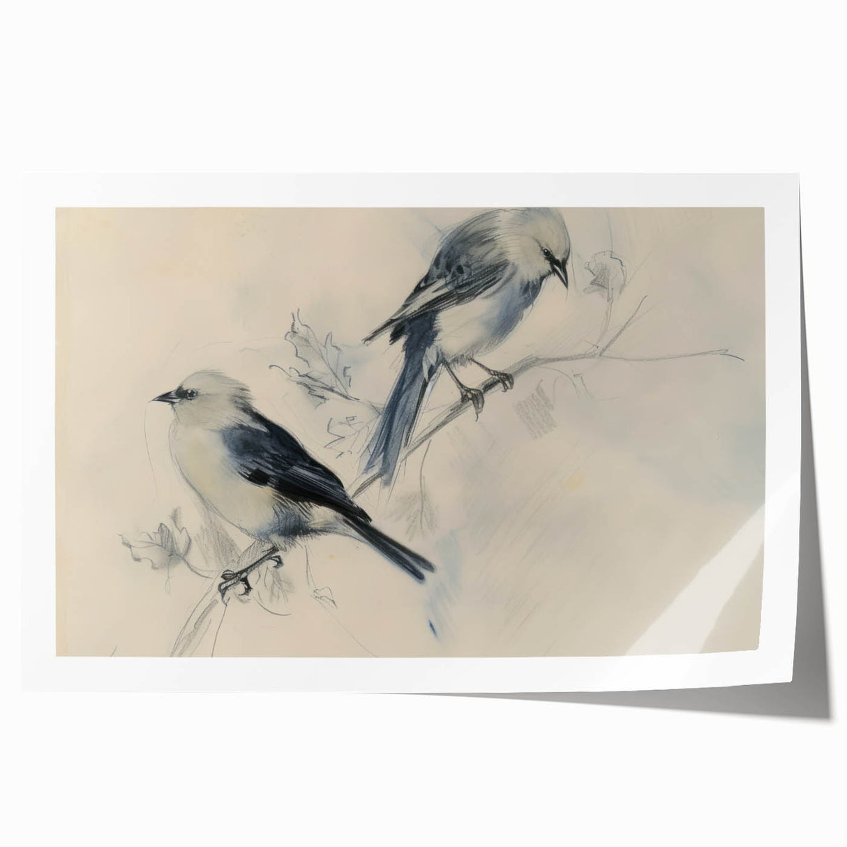 Rolled canvas print showcasing vibrant animal illustrations, featuring intricate details and bold colors, securely packaged in a protective cardboard tube for easy shipping.