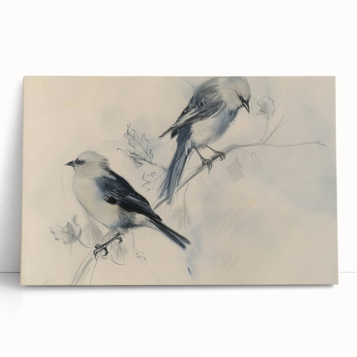 Stretched canvas artwork depicting a colorful abstract animal design, showcasing vibrant hues and intricate details, perfect for modern home decor.