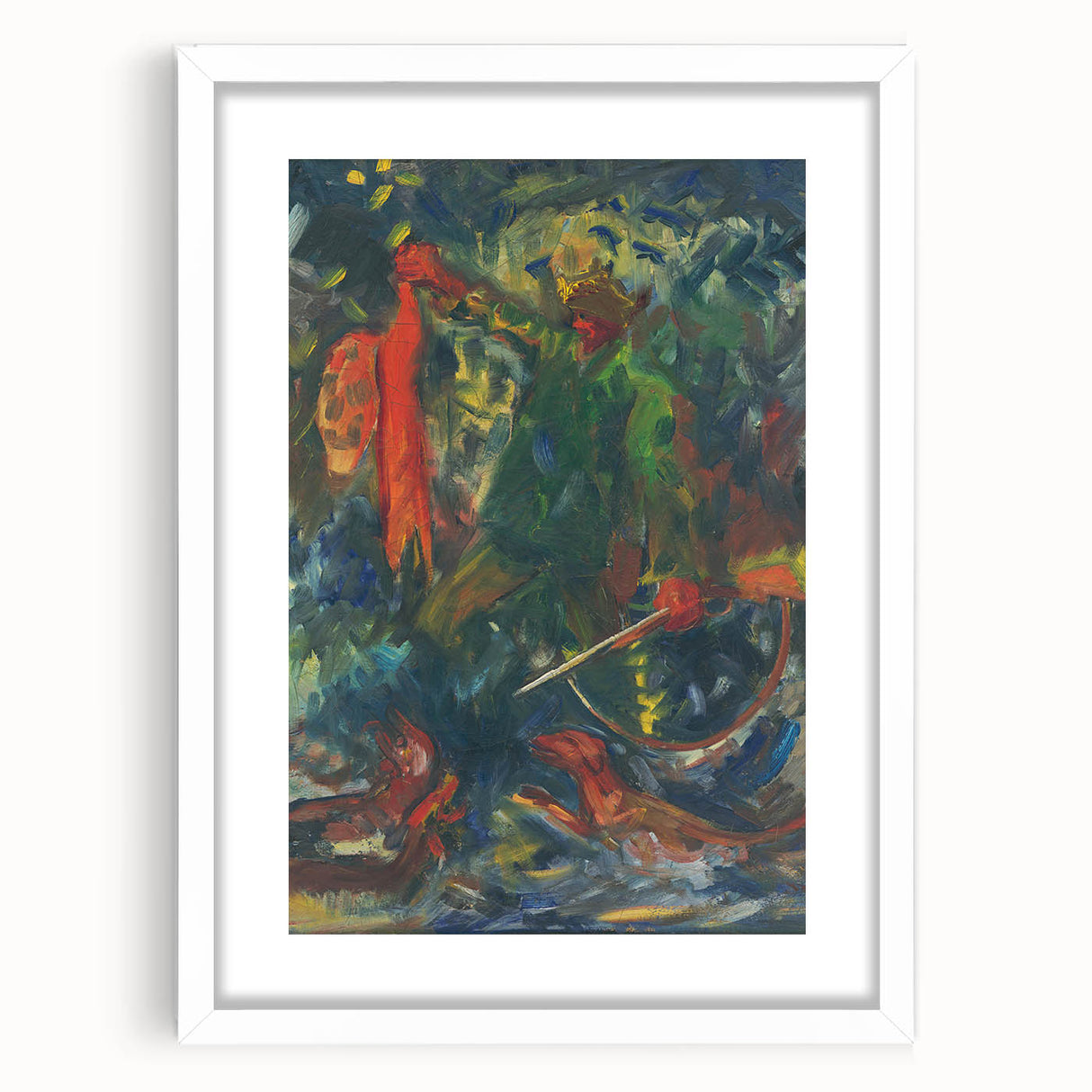 Expressionism Wall Art - Hunter with Dog II by Arnold Peter Weisz