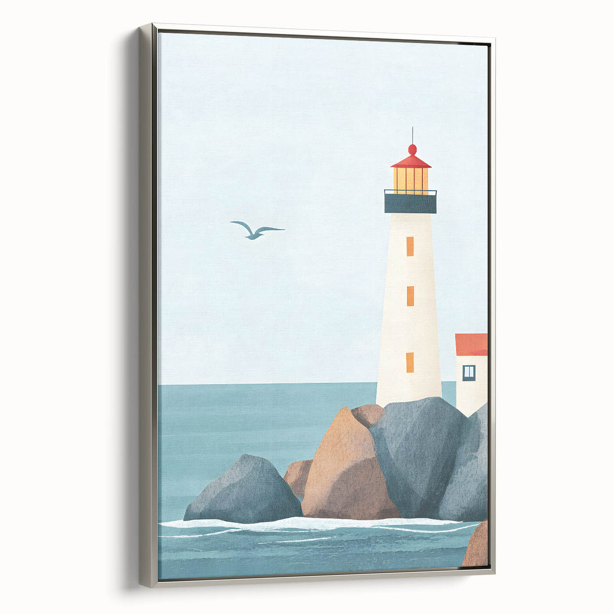 Coastal Lighthouse Nursery Wall Art – Kids Room & Baby Decor