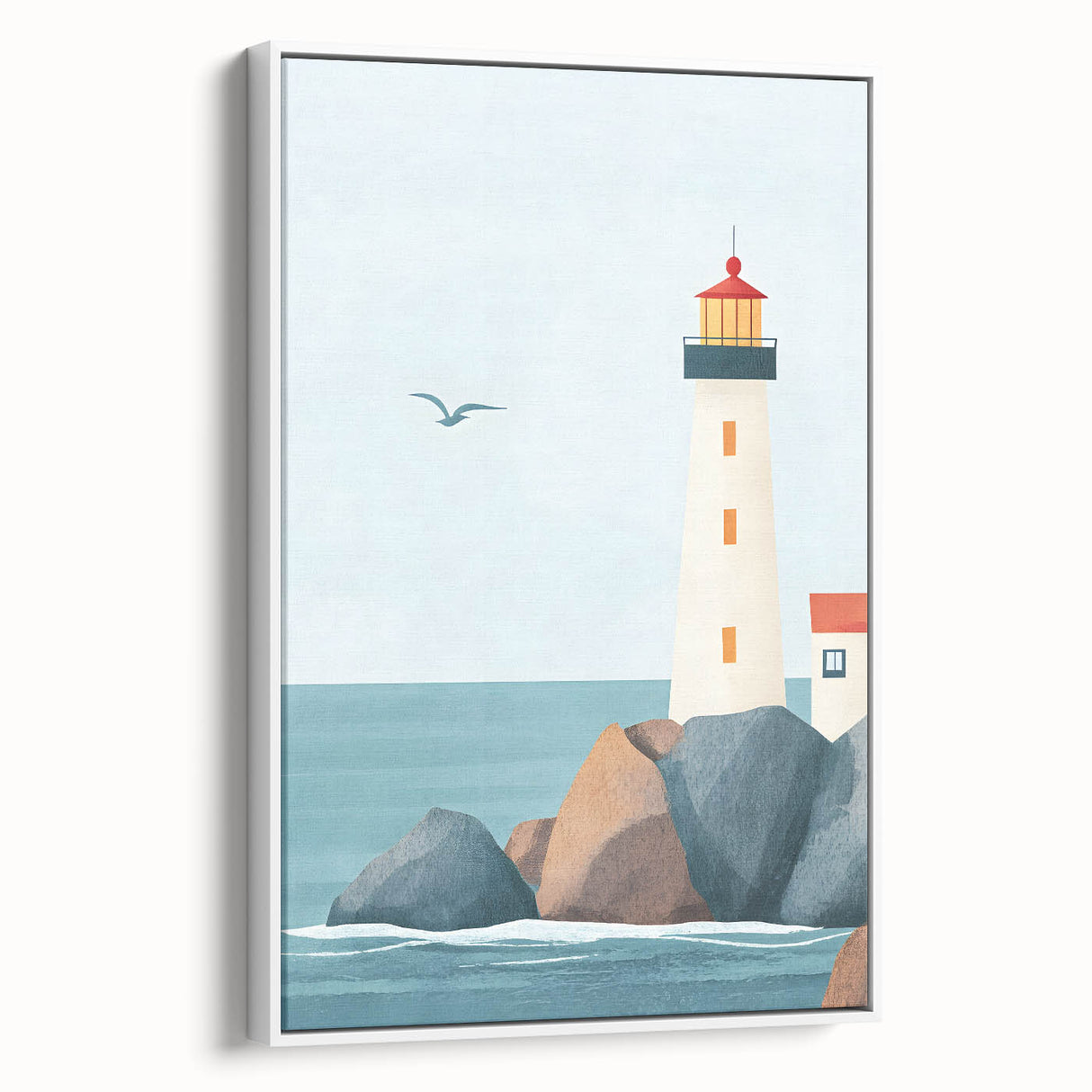 Coastal Lighthouse Nursery Wall Art – Kids Room & Baby Decor