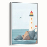 Coastal Lighthouse Nursery Wall Art – Kids Room & Baby Decor