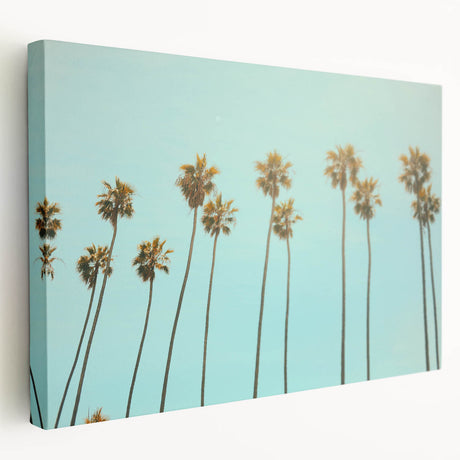 Large canvas wall art depicting a summer scene, using vibrant colors and abstract style, ideal for kitchen decor.