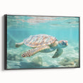 Black and white landscape painting on framed canvas, featuring a vintage poster style, ideal for bedroom wall decor.