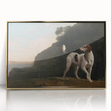 Classic Romantic Paintings - Foxhound Landscape Canvas Art