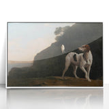 Classic Romantic Paintings - Foxhound Landscape Canvas Art