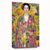 Abstract figurative acrylic artwork displayed from a side view, showcasing vibrant colors and dynamic shapes, perfect for modern home decor. The glass frame enhances the visual appeal, making it an eye-catching centerpiece.