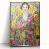 Framed acrylic artwork showcasing an abstract figurative design in silver tones, ideal for modern home decor, enhancing contemporary aesthetics.