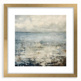 Contemporary Landscape Print - Soft Misty Waters Abstract Wall Art