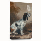 Acrylic glass display showcasing a colorful animal design, viewed from the side, highlighting intricate details and vibrant colors, perfect for modern decor.