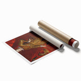 Baroque Art - Regal Portrait with Intricate Gold Detailing
