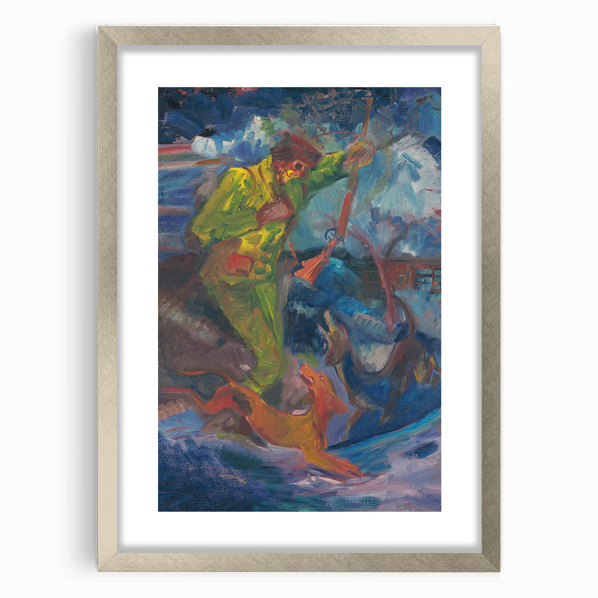 Expressionism Wall Art - Hunter with Dogs by Arnold Peter Weisz