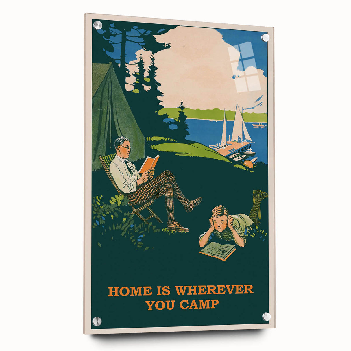 Retro Camping Poster – Vintage Outdoor Adventure Art