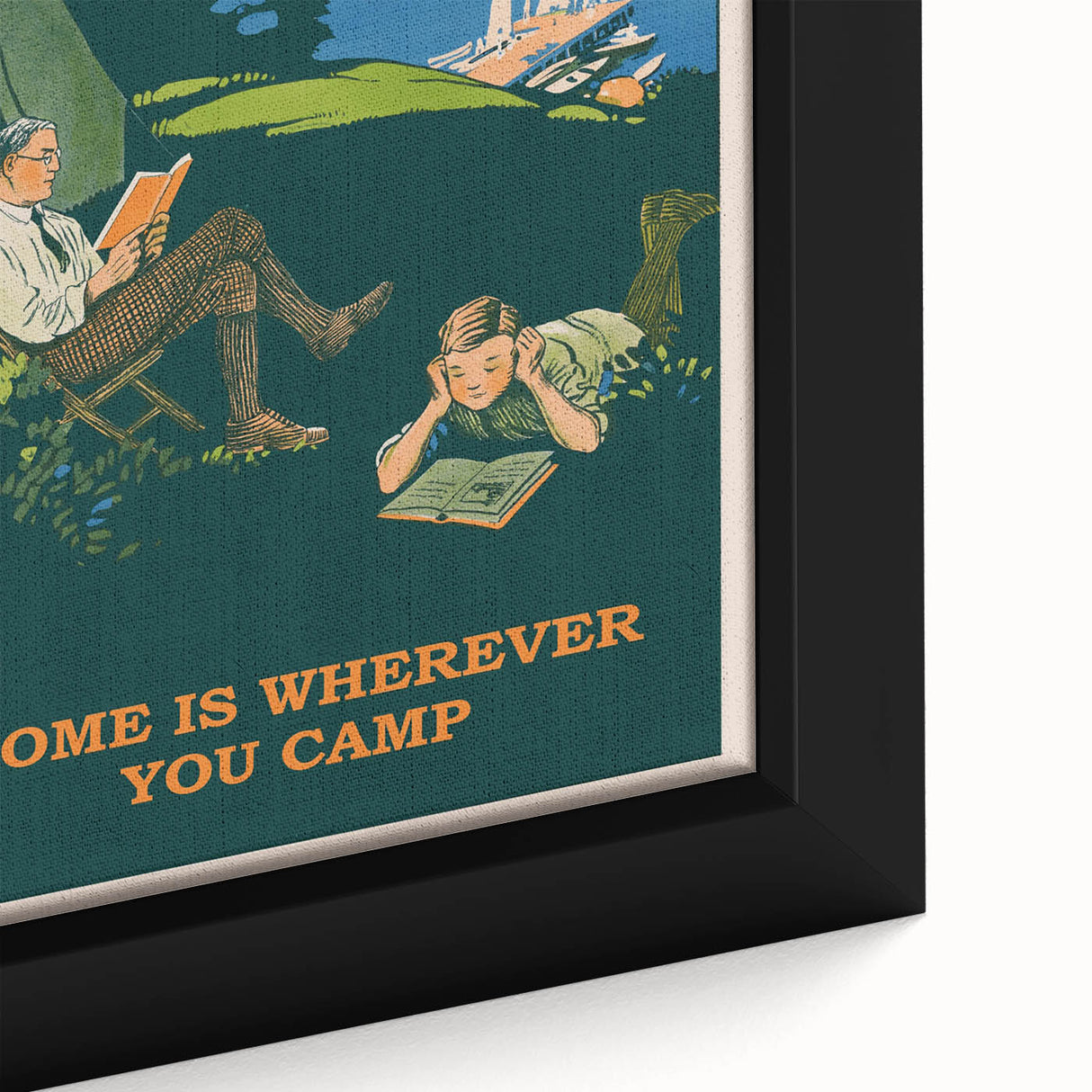 Retro Camping Poster – Vintage Outdoor Adventure Art