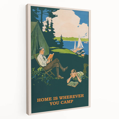 Retro Camping Poster – Vintage Outdoor Adventure Art