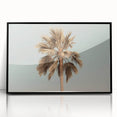 Large abstract wall art in vibrant summer hues on acrylic, framed in black, suitable for modern art wall decor.