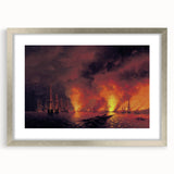 Famous Romantic Era Art - The Battle of Sinop Canvas Print