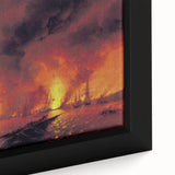 Famous Romantic Era Art - The Battle of Sinop Canvas Print
