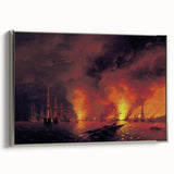 Famous Romantic Era Art - The Battle of Sinop Canvas Print