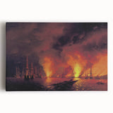 Famous Romantic Era Art - The Battle of Sinop Canvas Print