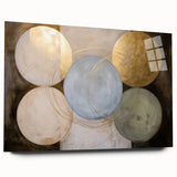 Abstract geometric acrylic glass art piece showcasing vibrant colors and sharp angles, viewed from the side, highlighting its sleek design and modern aesthetic. Perfect for contemporary decor.