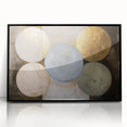 Framed acrylic geometric wall art in black, showcasing an abstract design with sharp lines and shapes, perfect for modern home decor and artistic spaces.