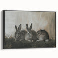 Framed canvas artwork showcasing a vibrant animal design in black, viewed from the side, perfect for modern home decor. Ideal for animal lovers and art enthusiasts.