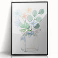 Watercolor Floral Vase Print - Girls Bedroom Art