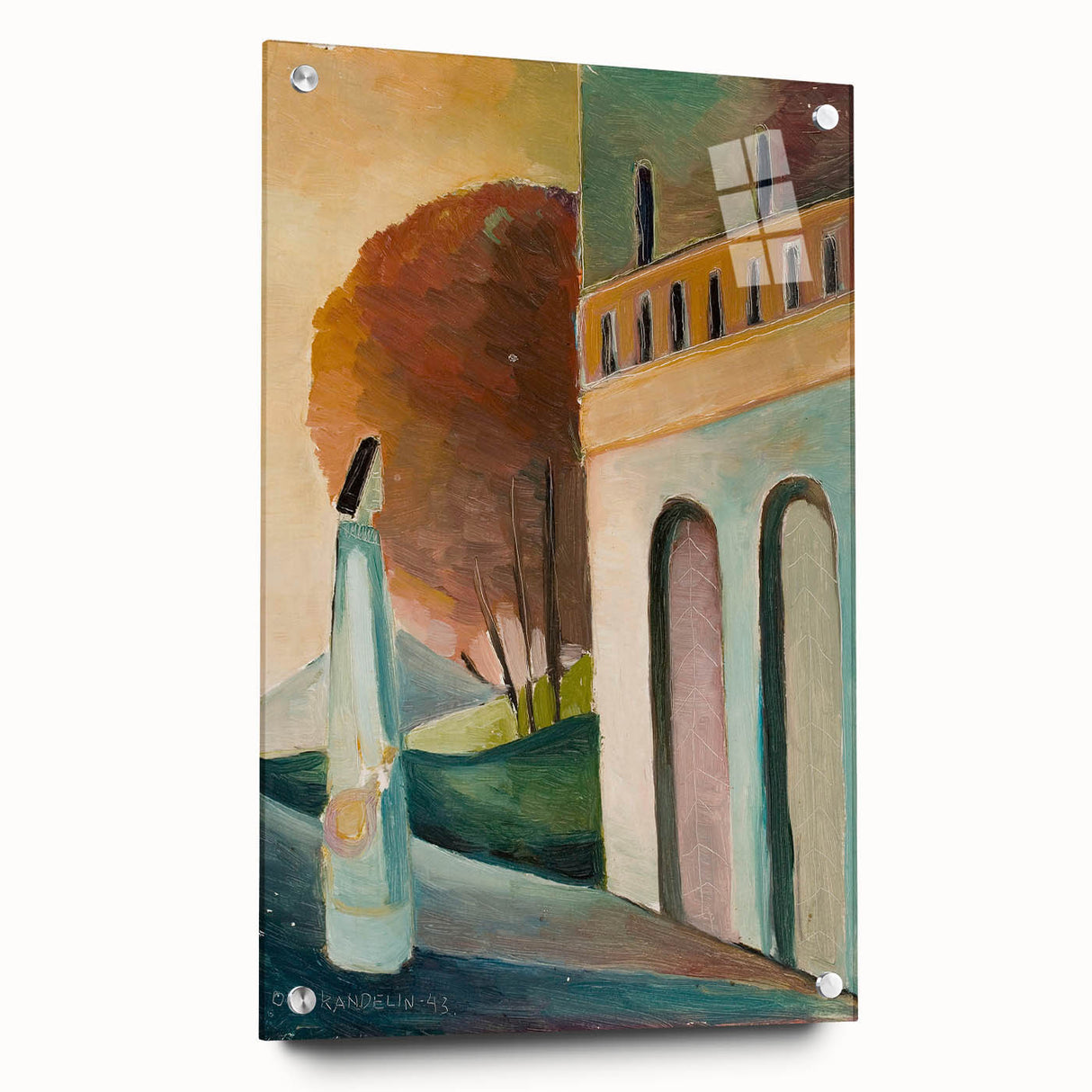 Modern Wall Art - Serene Palace Gate Scene - Contemporary Art Print