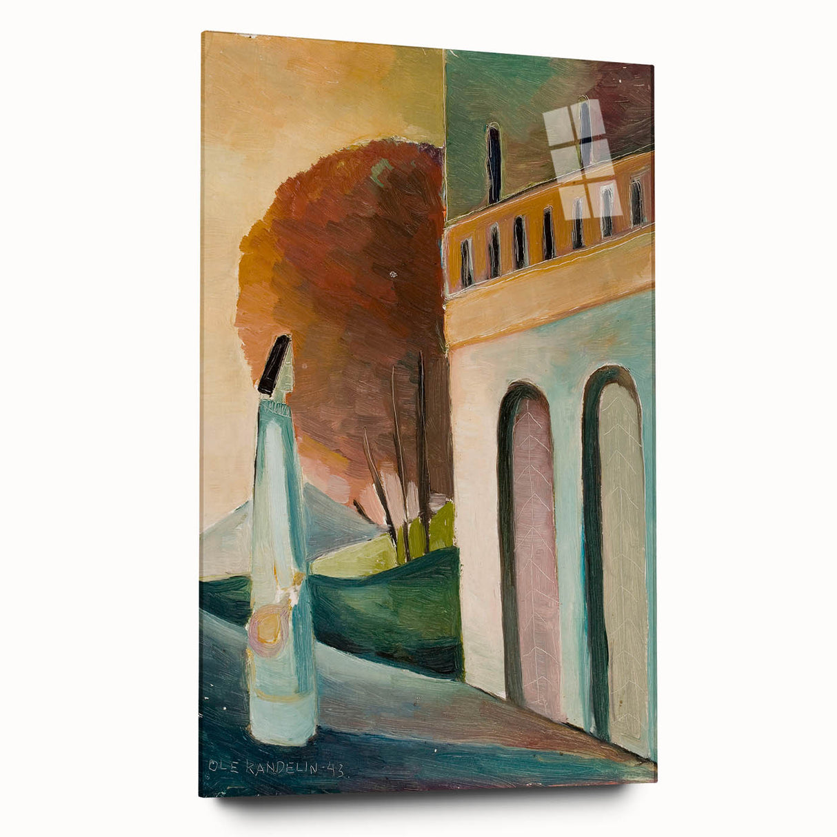 Modern Wall Art - Serene Palace Gate Scene - Contemporary Art Print