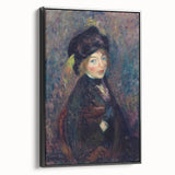 Head of Girl with Feathered Turban Art Print - William Glackens Portrait