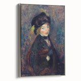 Head of Girl with Feathered Turban Art Print - William Glackens Portrait