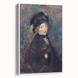 Head of Girl with Feathered Turban Art Print - William Glackens Portrait