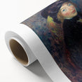 Head of Girl with Feathered Turban Art Print - William Glackens Portrait