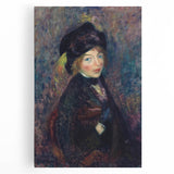 Head of Girl with Feathered Turban Art Print - William Glackens Portrait
