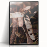 Large abstract wall art featuring autumnal hues on a framed acrylic, ideal for modern living room decor.